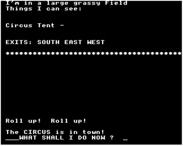Circus (1986)(Adventure Soft U.K. Ltd.)[a] screen shot game playing